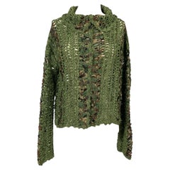 Christian Dior Vest in Shades of Green and Camouflage Pattern