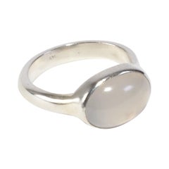 Vintage Silver Moonstone Ring