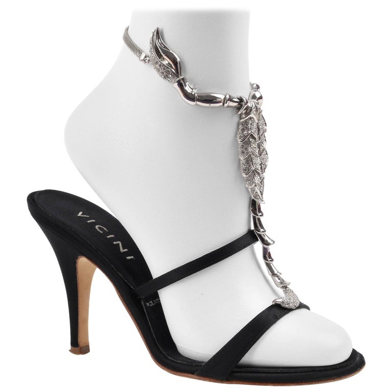 Ltd Ed Vicini GIUSEPPE ZANOTTI 2015 Black Satin Diamante Scorpion Sandals  35.5 at 1stDibs | giuseppe zanotti scorpion heels, giuseppe zanotti  scorpion shoes, scorpio heels