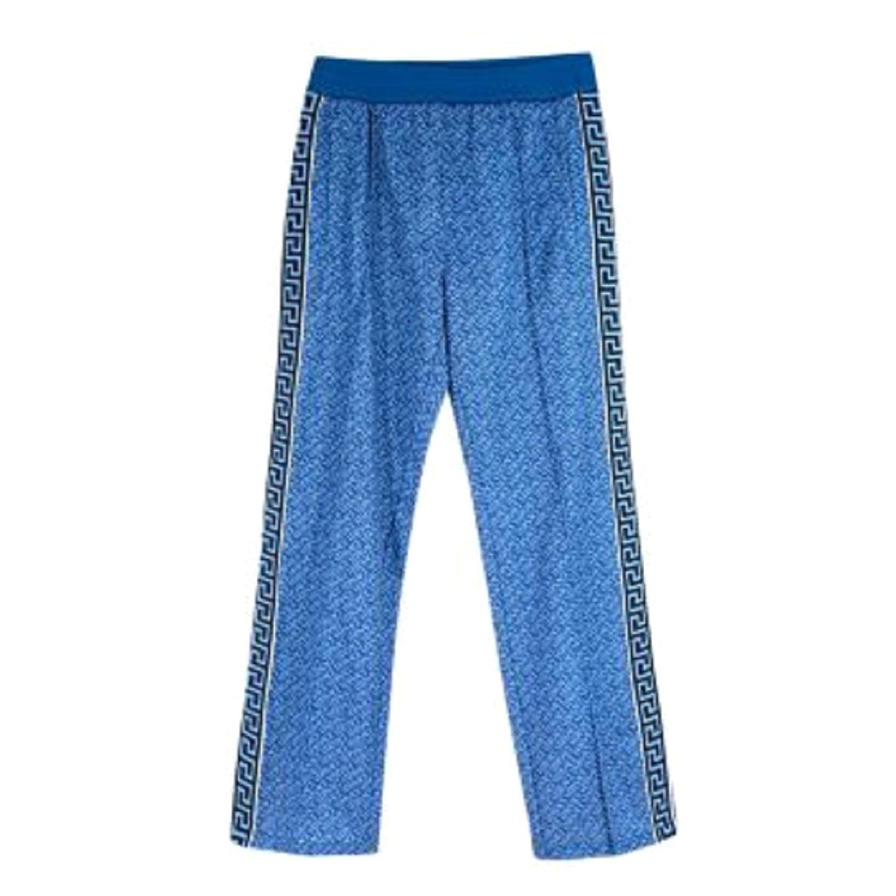 Versace Grey Joggers With Logo Print