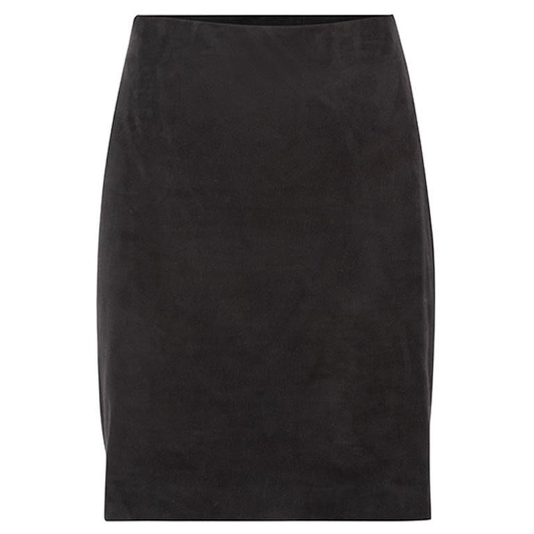 Wolford Women's Black Suede Textured Mini Skirt For Sale at 1stDibs ...