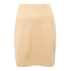 Wolford Women's Beige Faux Suede Mini Skirt