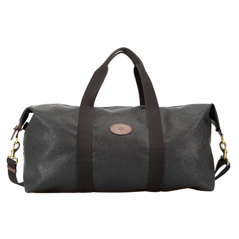 Mulberry Women's Black Leather Weekend Clipper Bag For Sale at 1stDibs