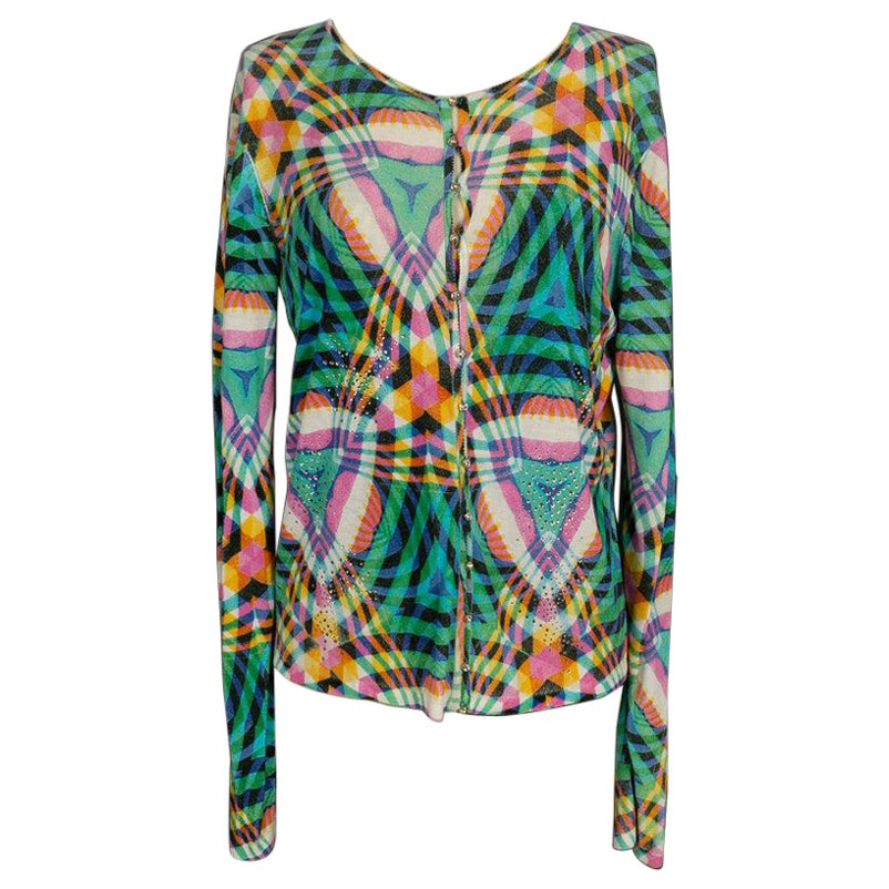 John Galliano Set of a Top and Vest with Psychedelic Print For Sale