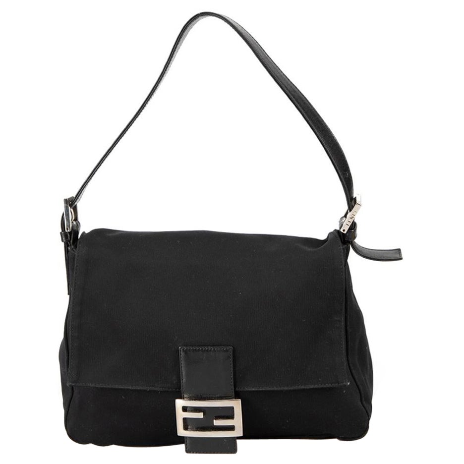 Fendi Women's Mamma Baguette Large Leather Shoulder Bag Brown