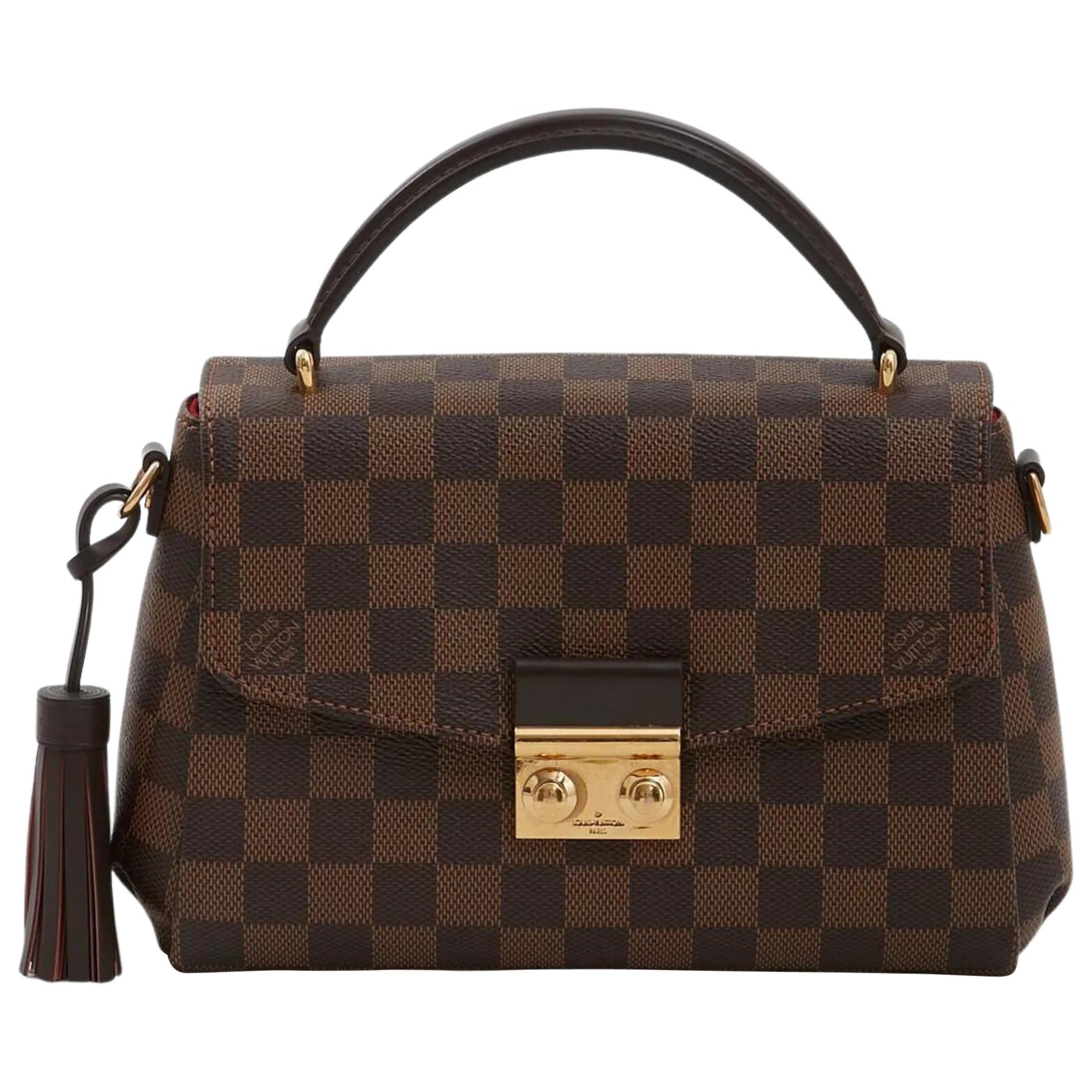Louis Shoulder Bag Croisette Damier Ebene Women Luxury Handbag