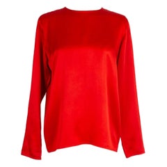 Yves Saint Laurent Silk Shirt in Red