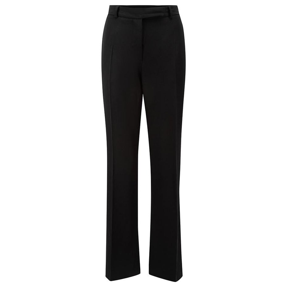 Fendi Women's Black Wool Straight Leg Suit Trousers For Sale at 1stDibs