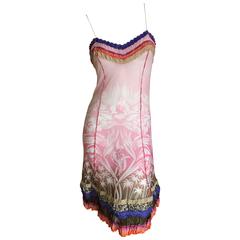Jean Paul Gaultier Ruffle Trim Slip Dress