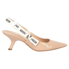 Dior Women's Beige Patent Leather J'Adior Heels