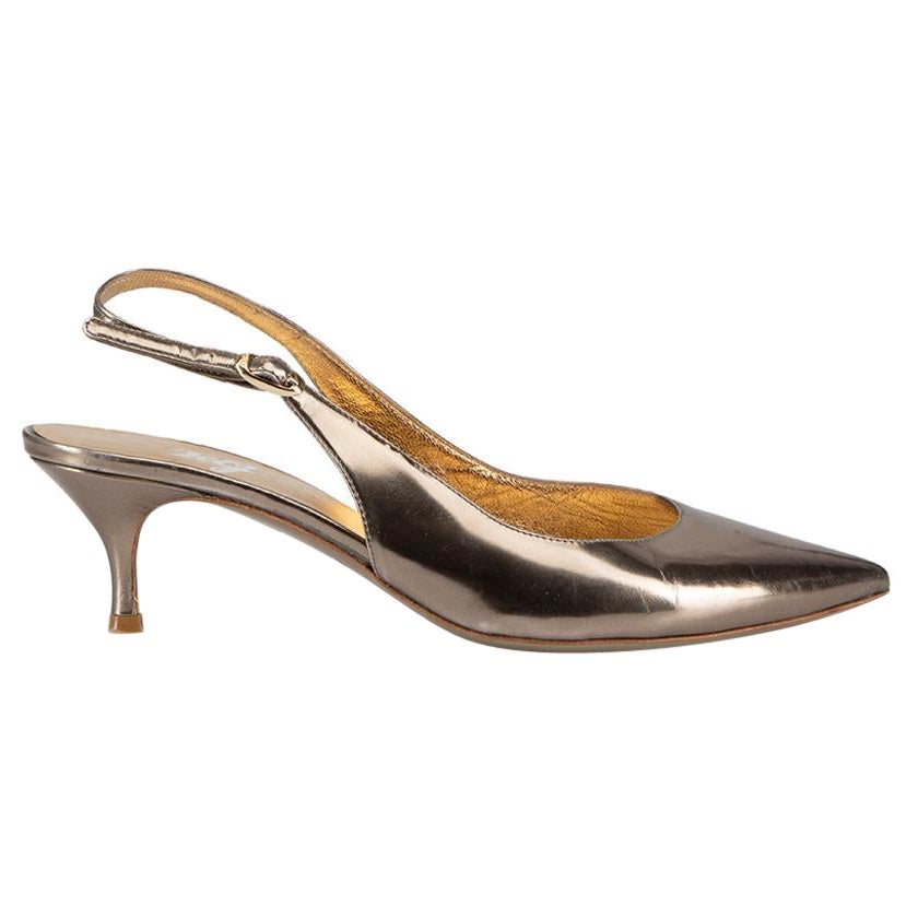 Dolce & Gabbana Multicolor Leather Heels Slingback Shoes main image 0