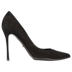 Sergio Rossi Women's Black Suede Pointed Toe Pumps