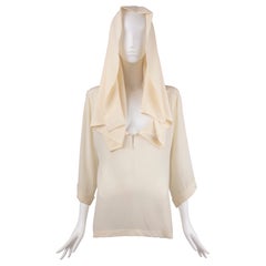 Vintage John Galliano silk tunic blouse, ss 1991