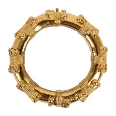 Chanel Gold Metal Bracelet