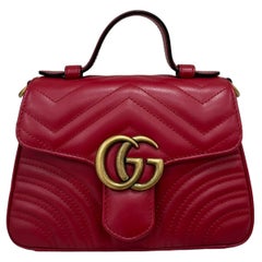 Gucci Marmont 20 Handle Rossa
