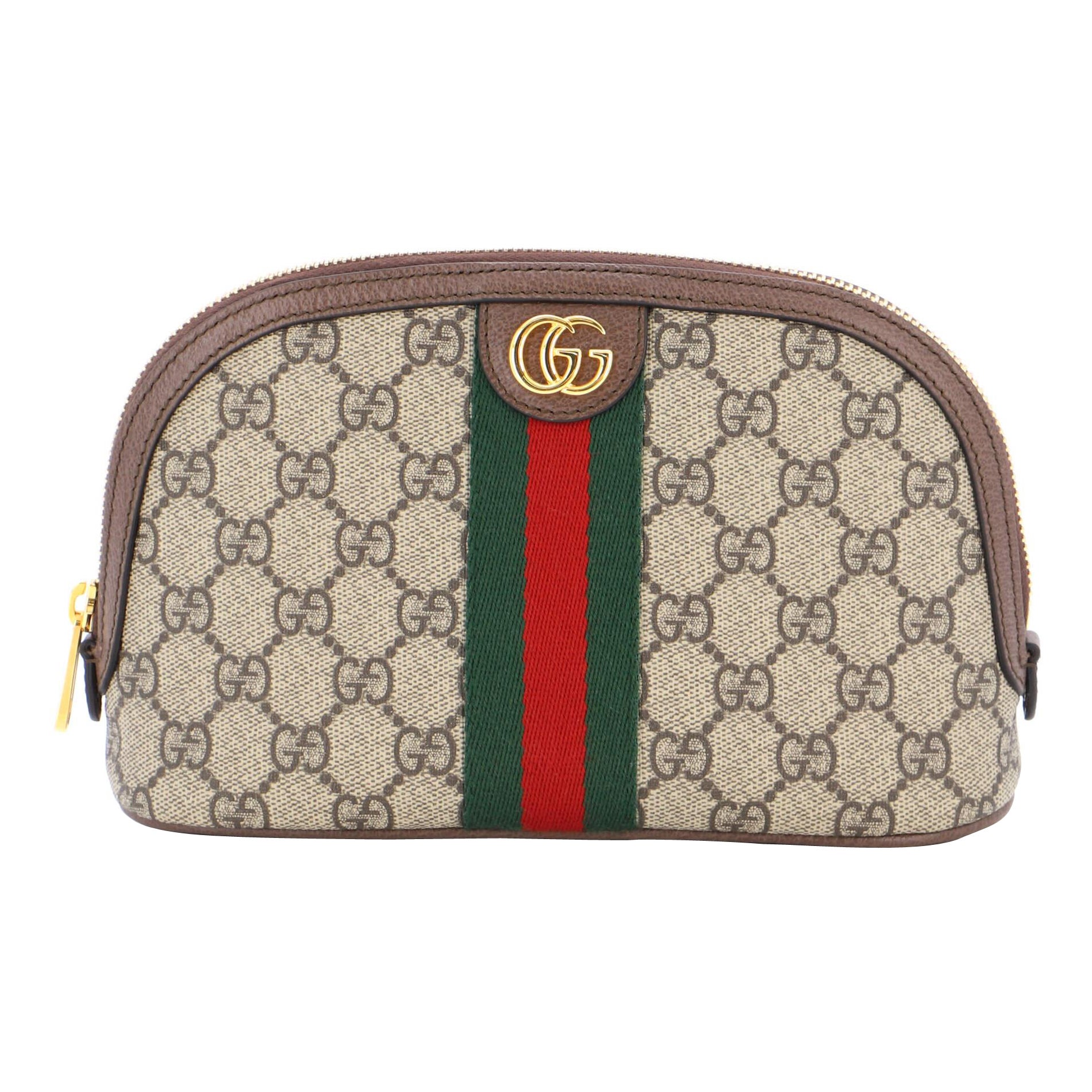 Gucci Ophidia Cosmetic Case GG Coated Canvas Medium For Sale at 1stDibs