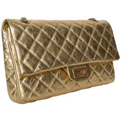 Chanel Gold Jumbo Double Flap Shoulder Bag With Chanel Box and Dustbag, 2008  
