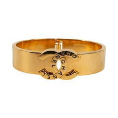 Chanel Gold Metal Bracelet Spring, 1998