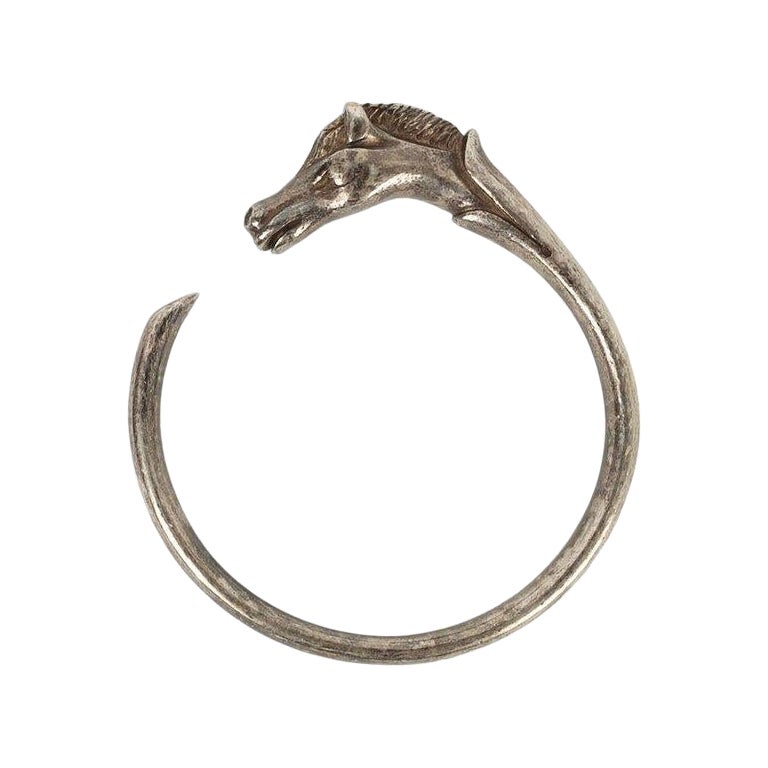 Hermès Silver Galop Bracelet For Sale