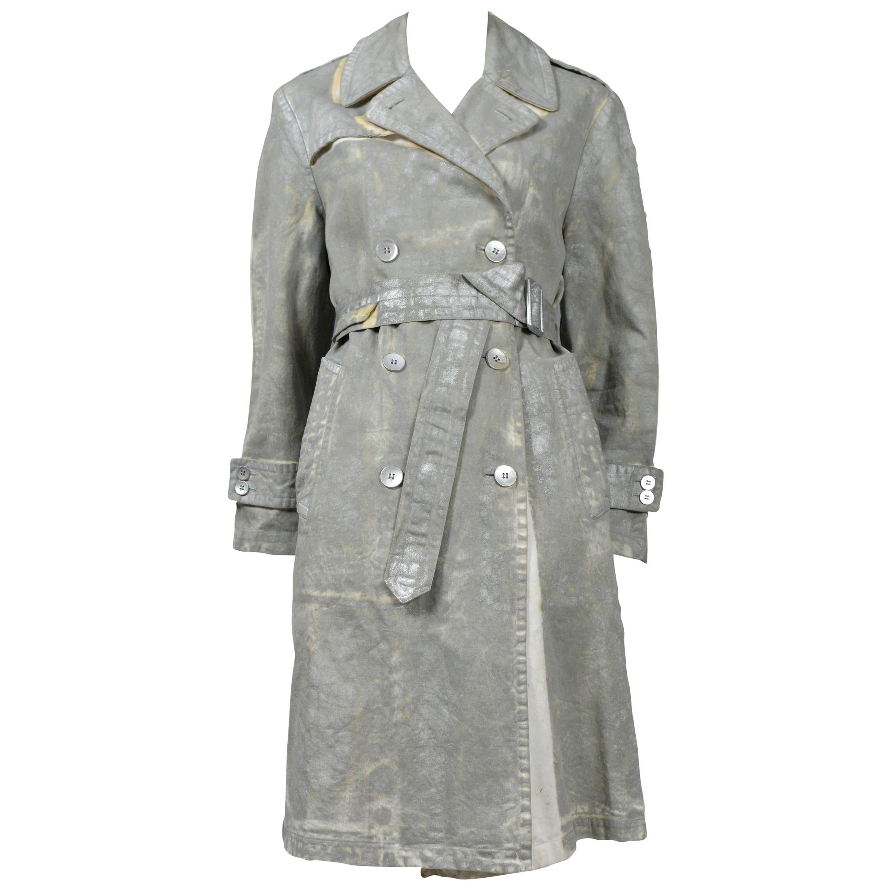 Martin Margiela Silver Painted Trench