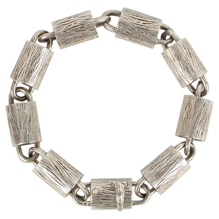 Silbernes Hermès-Armband im Angebot
