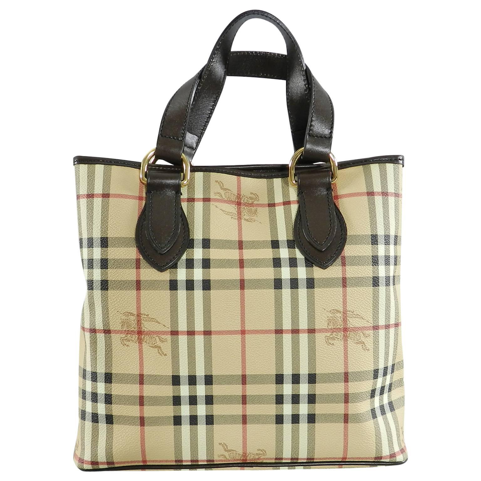 Burberry Haymarket Check Chester Tote Bag