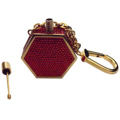 Judith Leiber Keychain - Red Rhinestones 7