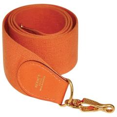 Hermès orange "sport" shoulder strap