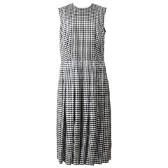 COMME des GARCONS Black and White Gingham Dress