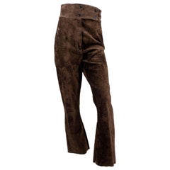 1960s/1970s Chocolate Brown Suede Pants