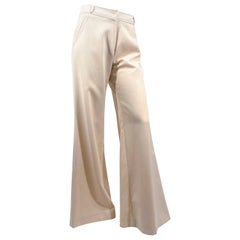 Vintage 1970s Off-white Bellbottoms Pants