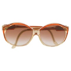 70s Céline Vintage orange semitransparent acetate sunglasses
