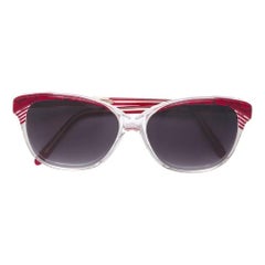 Yves Saint Laurent Vintage transparent acetate 80s sunglasses