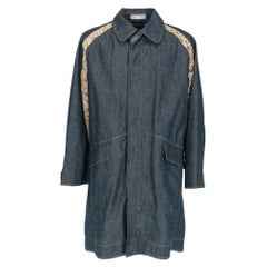 2000s Levi's Vintage denim cotton coat with python print