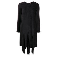 1997 Romeo Gigli Vintage black rayon dress