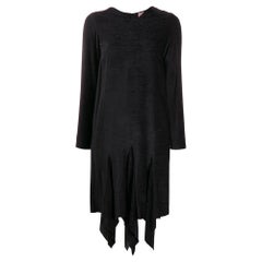 1997 Romeo Gigli Vintage black rayon dress