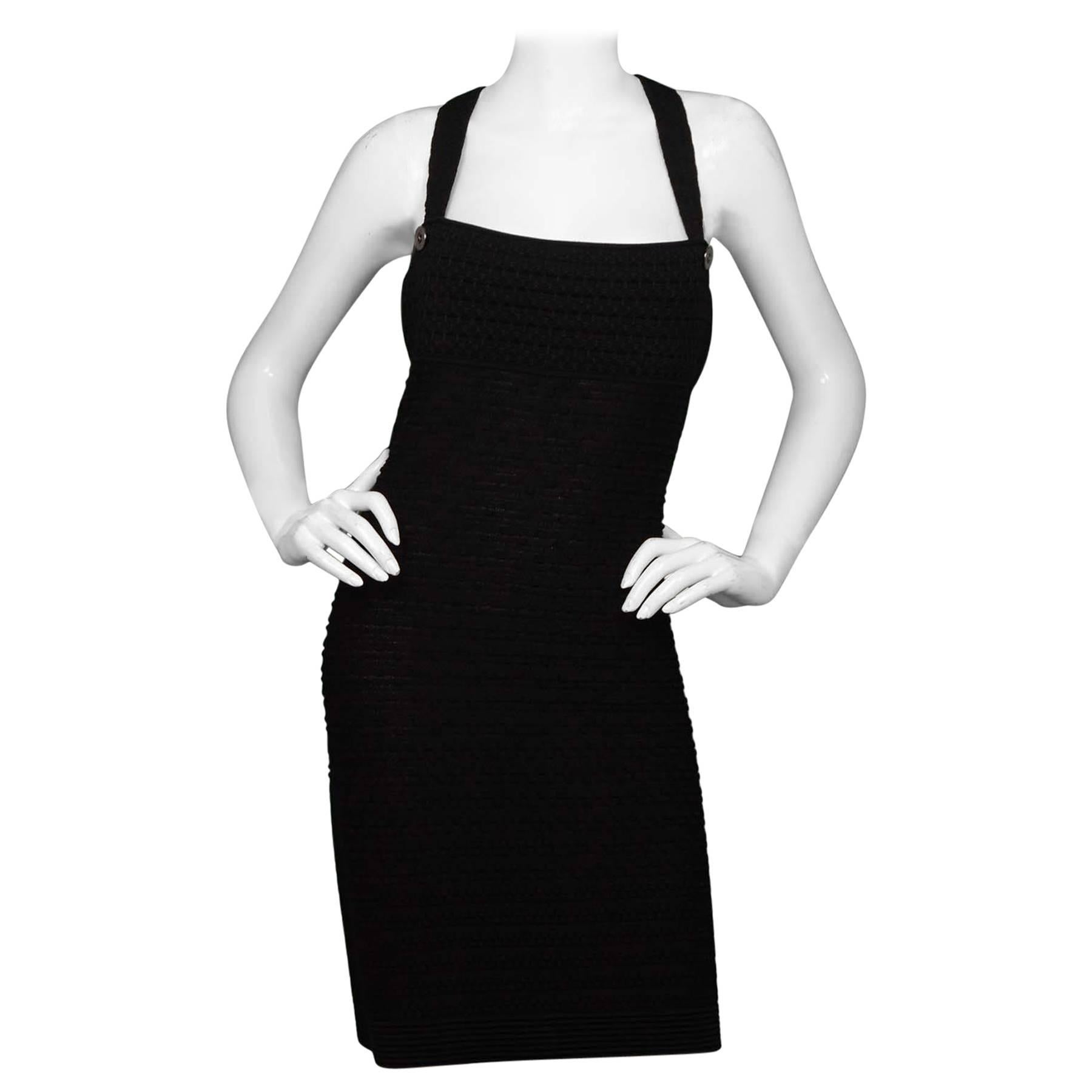 Chanel 2014 Black Textured Dress Sz 44 NWT rt. $2, 900