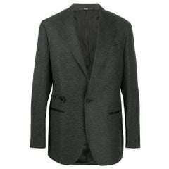 90s Gianfranco Ferré Vintage dark grey blazer jacket