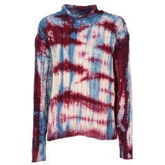 2000s Paul Smith Vintage multicolor tie-dye cotton upcycled sweater
