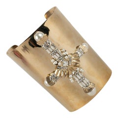 Givenchy Cuff Bracelet in Gilded Metal