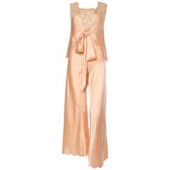 Sinnliche 1930er Seiden-Couture-Pyjamas