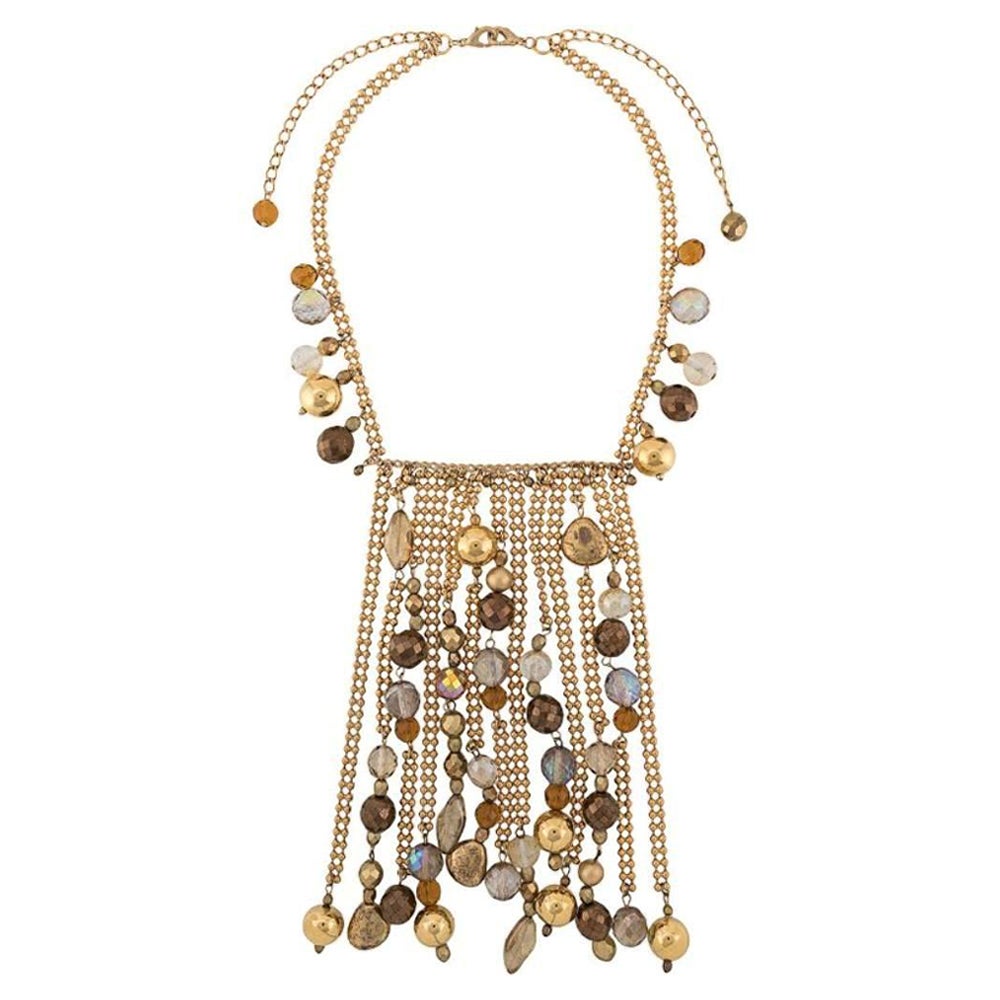 Gianfranco Ferrè Vintage metal gold tone 2000s multi-chain necklace For ...