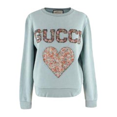 Gucci x Liberty London - Sweat-shirt en coton avec appliques à motifs floraux