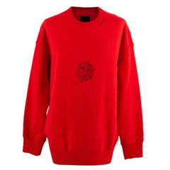 Givenchy Red Oversized Scorpion 4G Sweatshirt