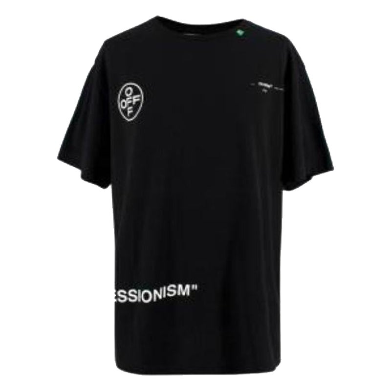 Off-White Black Pink Spray Arrow Logo T-Shirt