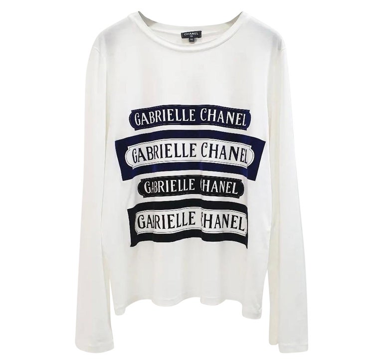 Chanel Long Sleeve Shirt - 33 For Sale on 1stDibs
