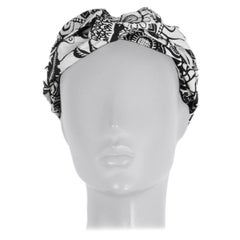 CHRISTIAN DIOR blue & white 2020 TOILE DE JOUY SAUVAGE & TROPICALIA Headband