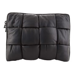 Bottega Veneta Laptop Pouch Padded Maxi Intrecciato Leather