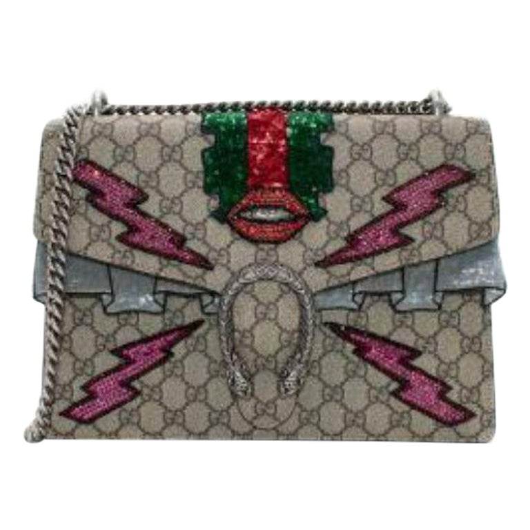 Gucci Dionysus Medium Embellished Bag Lighting And Lips