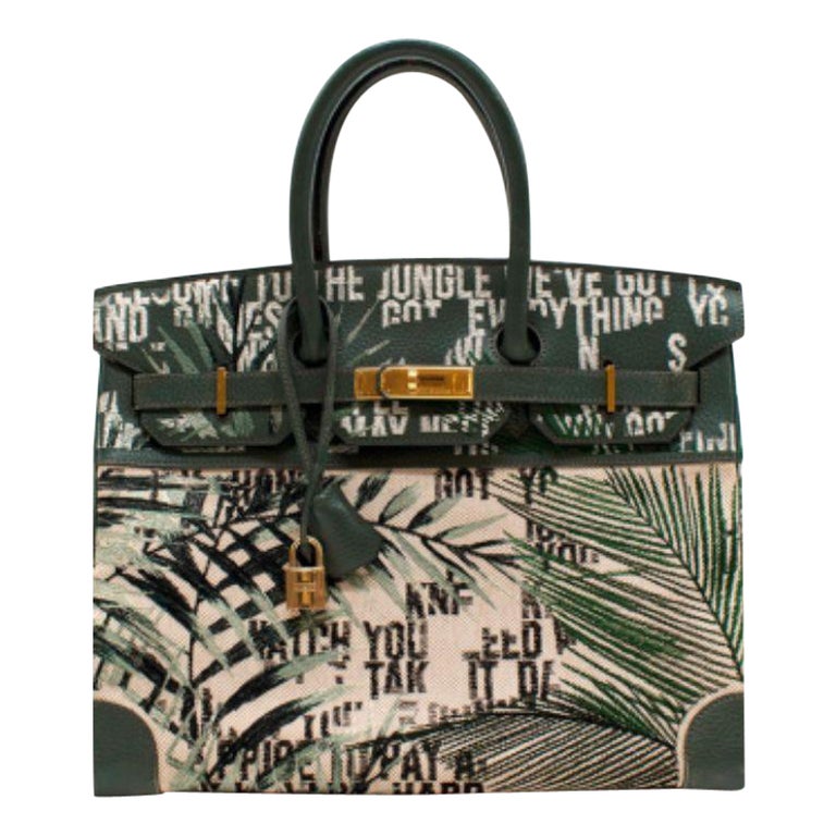 Hermès Birkin 35 Togo / Embroidery customised by Jay Ahr